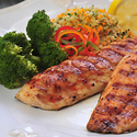 Grilled Mullet with Hot Mango-Honey Sauce