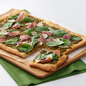 Prosciutto and Pesto Pizza