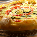 Zucchini, Tomato & Mozzarella Tart